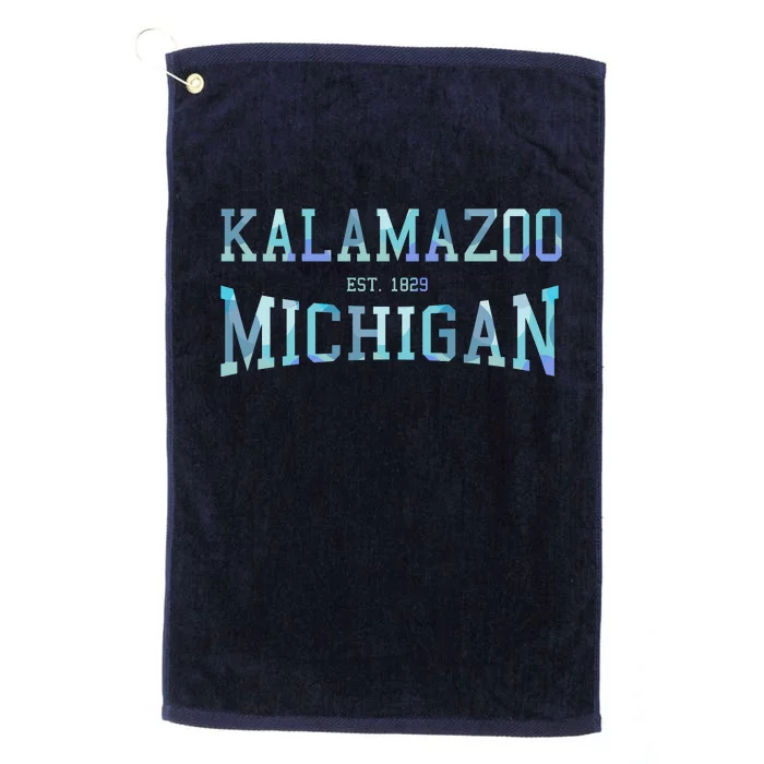 Kalamazoo Michigan Platinum Collection Golf Towel