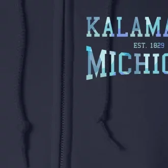 Kalamazoo Michigan Full Zip Hoodie