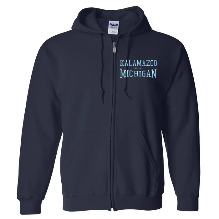 Kalamazoo Michigan Full Zip Hoodie