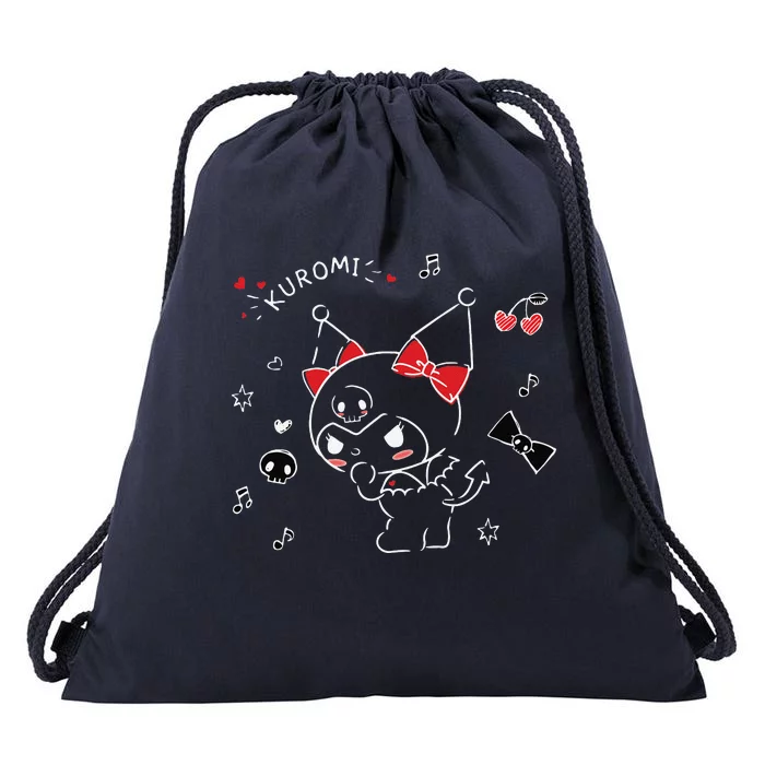 Kuromi Mischievous Drawstring Bag