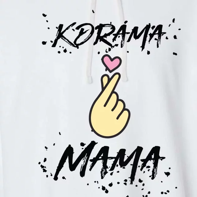 Kdrama Mama Korean Drama Fan Gift Kdrama Lovers Garment-Dyed Fleece Hoodie