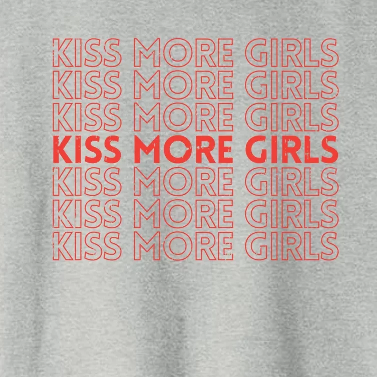 Kiss More Lesbian Pride Lgbt Butch Tom Gay Gift Funny Gift Women's Crop Top Tee