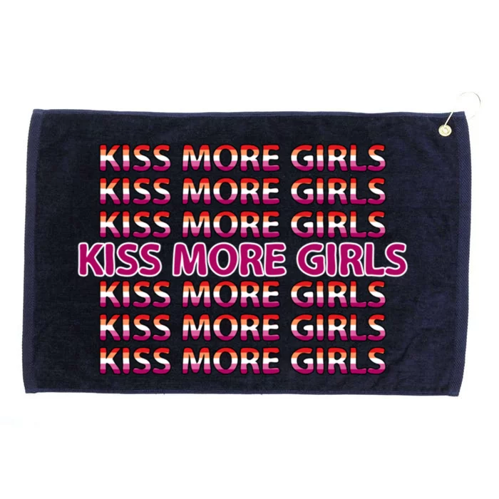 Kiss More Lgbt Lgbtq Pride Awareness Lesbian Great Gift Grommeted Golf Towel