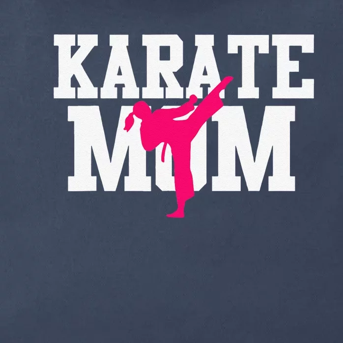 Karate Mom Mother's Day Martial Arts Kickboxing Taekwondo Zip Tote Bag