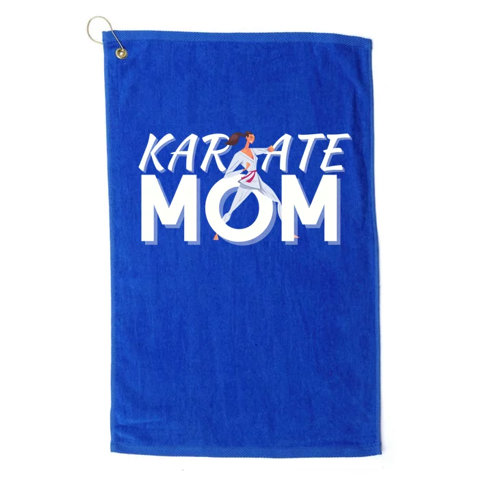 Karate Mom Martial Arts Cool Strong Mom Funny Gift Platinum Collection Golf Towel