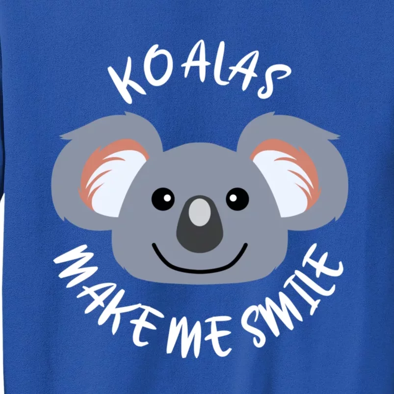 Koalas Make Me Smile Eucalyptus Bear Gift Sweatshirt