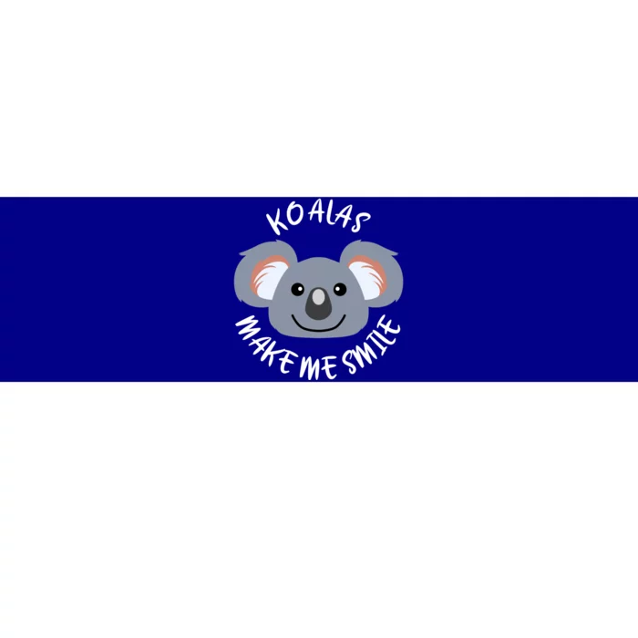 Koalas Make Me Smile Eucalyptus Bear Gift Bumper Sticker