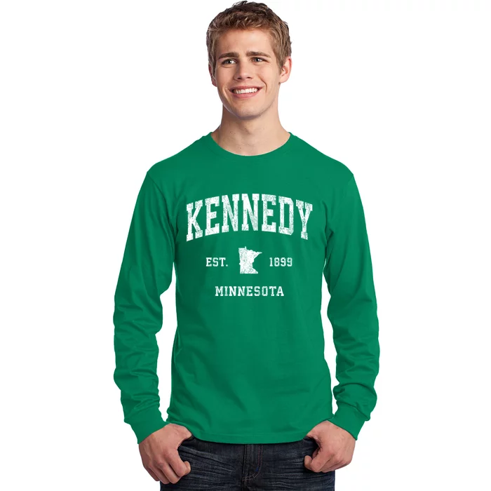 Kennedy Minnesota Mn Vintage Athletic Sports Long Sleeve Shirt