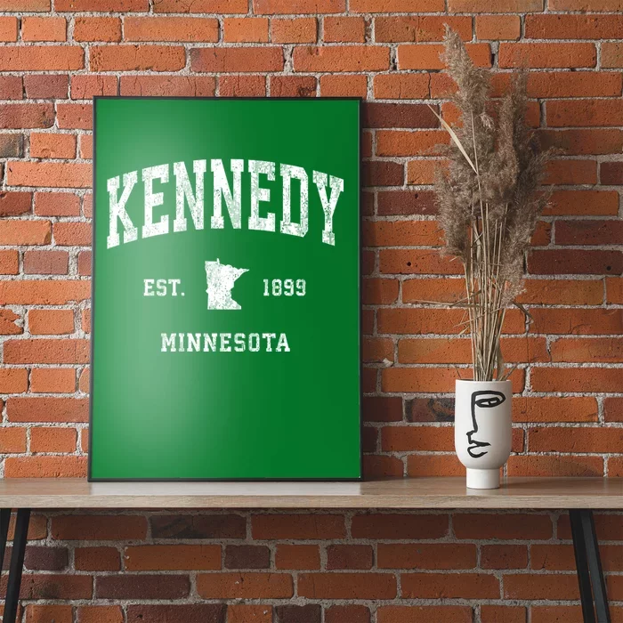 Kennedy Minnesota Mn Vintage Athletic Sports Poster