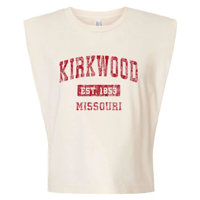 Kirkwood Missouri Mo Vintage Sports Design Garment-Dyed Women's Muscle Tee