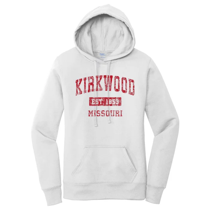 Kirkwood Missouri Mo Vintage Sports Design Women's Pullover Hoodie