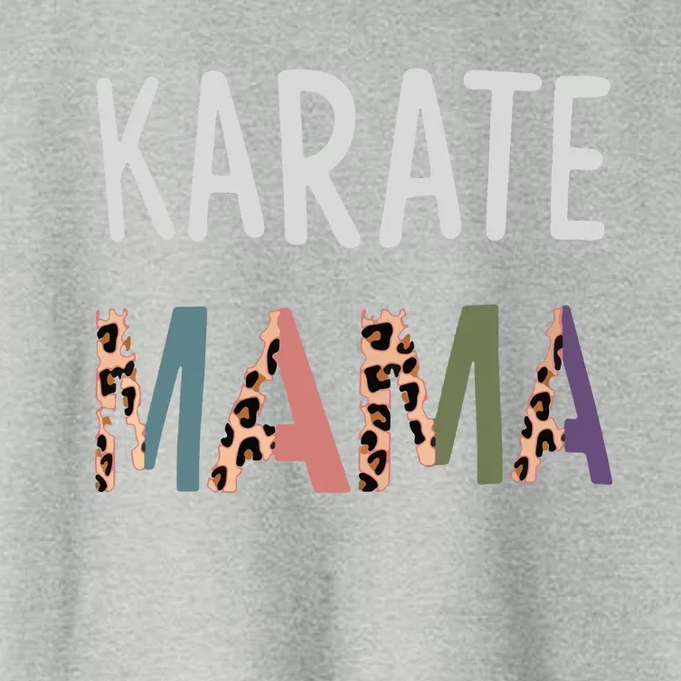 Karate Mama Martial Art Women Gift Funny Karate Mom Women's Crop Top Tee