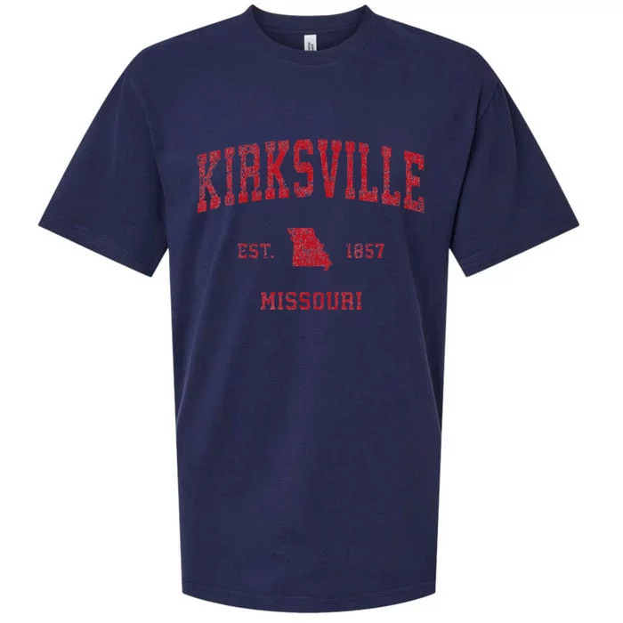 Kirksville Missouri Mo Vintage Sports Design Sueded Cloud Jersey T-Shirt