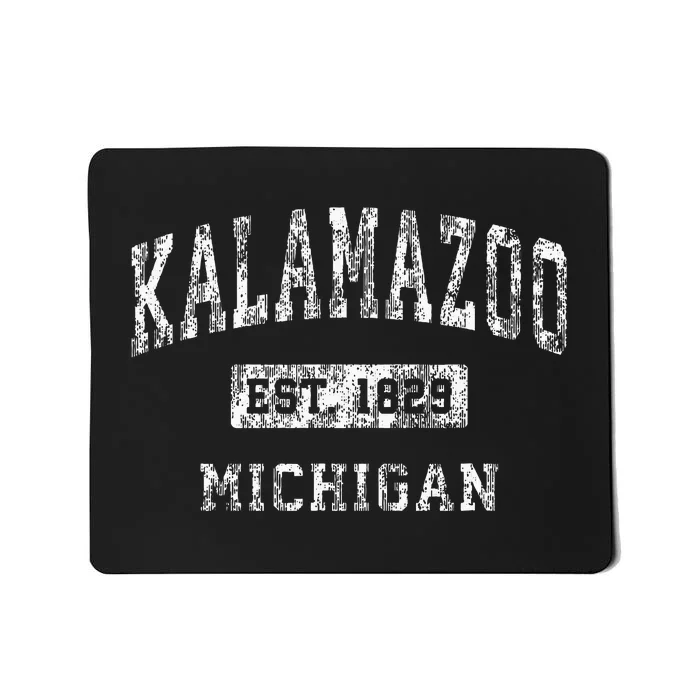 Kalamazoo Michigan Mi Vintage Established Sports Mousepad