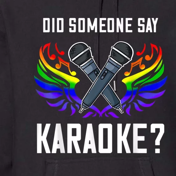 Karaoke Microphone Machine Music Singer Premium Hoodie