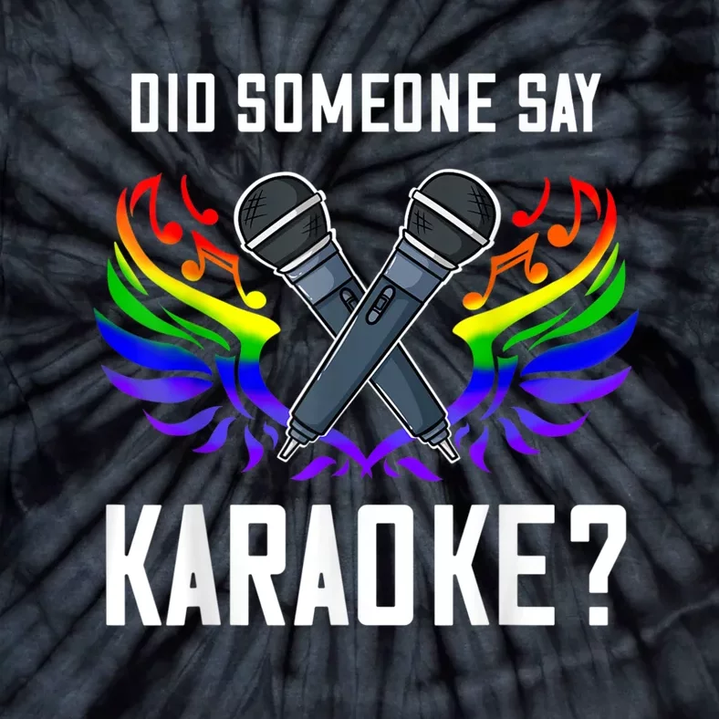 Karaoke Microphone Machine Music Singer Tie-Dye T-Shirt