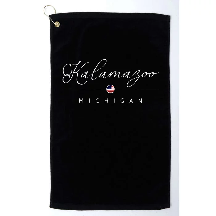 Kalamazoo Michigan Mi On Kalamazoo Platinum Collection Golf Towel