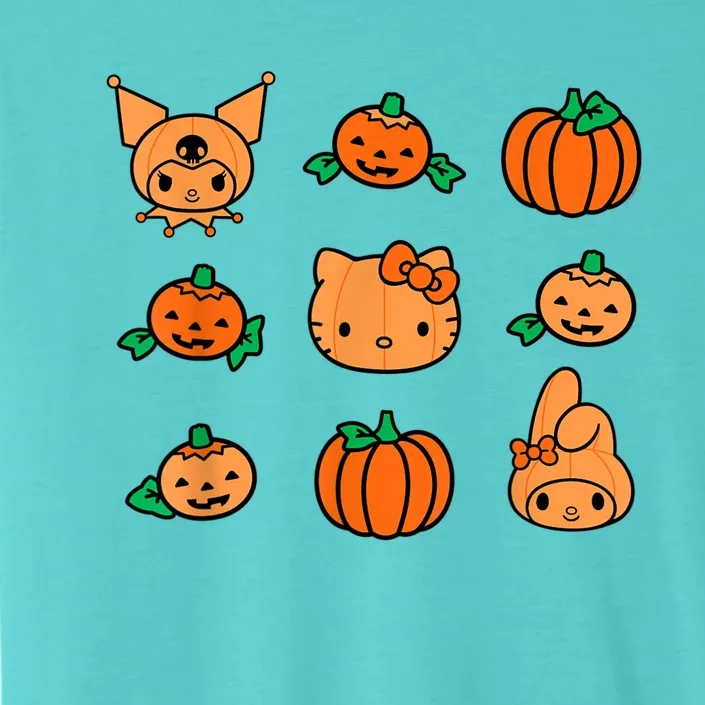 Kitty My Melody Kuromi Pumpkins Halloween ChromaSoft Performance T-Shirt