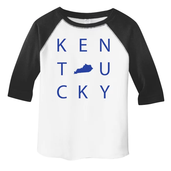 Kentucky Map Minimalist Ky Blue Toddler Fine Jersey T-Shirt