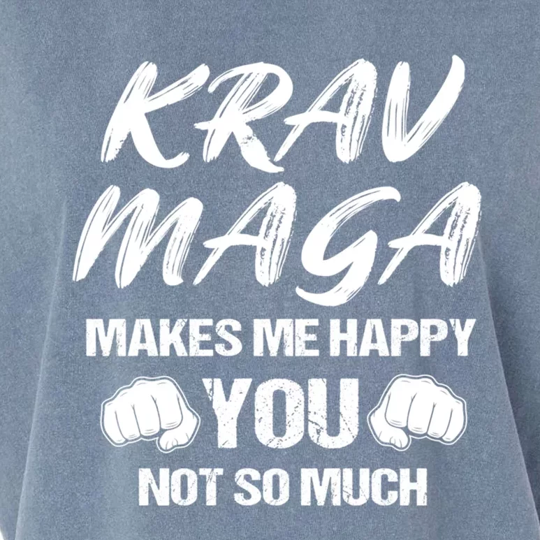 Krav Maga Mixed Martial Arts Mma Self Defense Contact Combat Gift Garment-Dyed Women's Muscle Tee