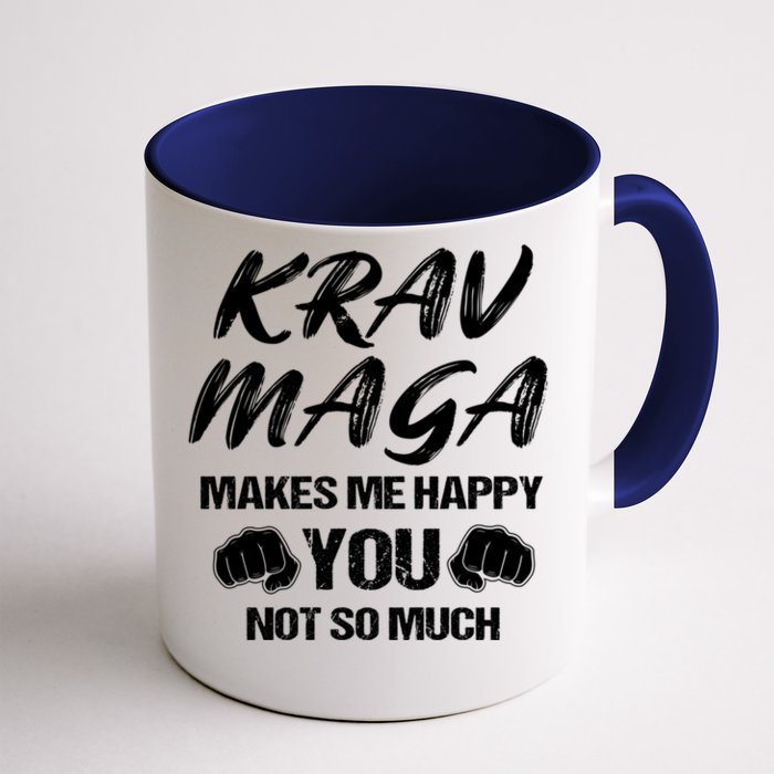 Krav Maga Mixed Martial Arts Mma Self Defense Contact Combat Gift Front & Back Coffee Mug