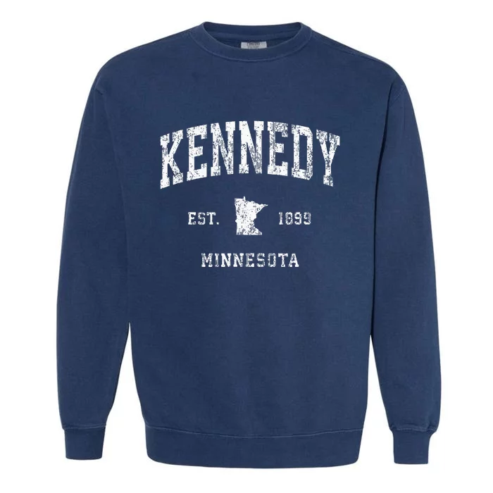 Kennedy Minnesota Mn Vintage Athletic Sports Design Garment-Dyed Sweatshirt