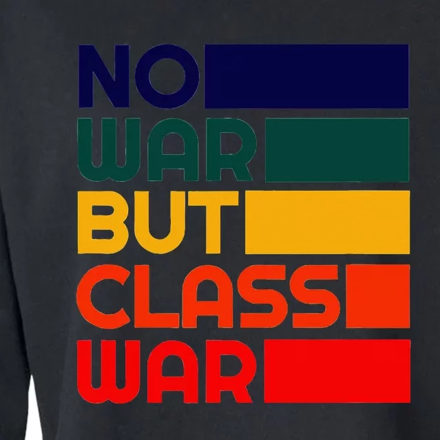 Karl Marx No War But Class War Radical Leftist Cropped Pullover Crew