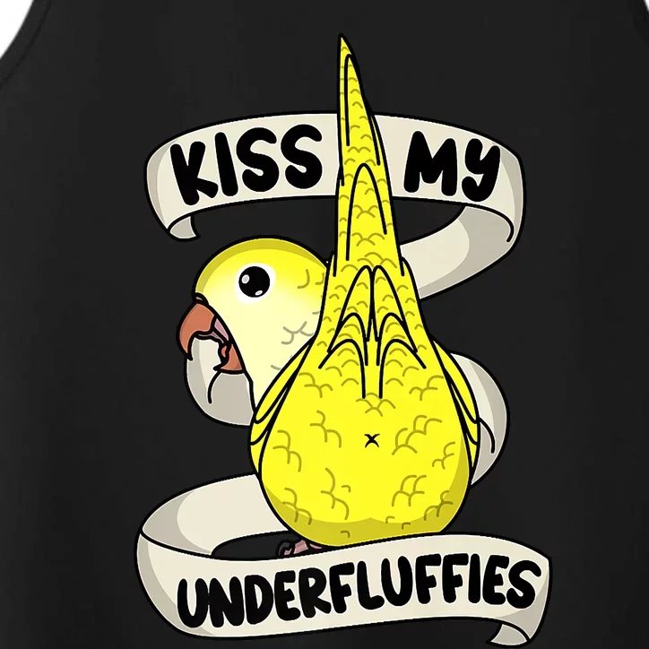 Kisss My Parrot Underfluffies I Yellow Monk Parakeet Quaker Performance Tank