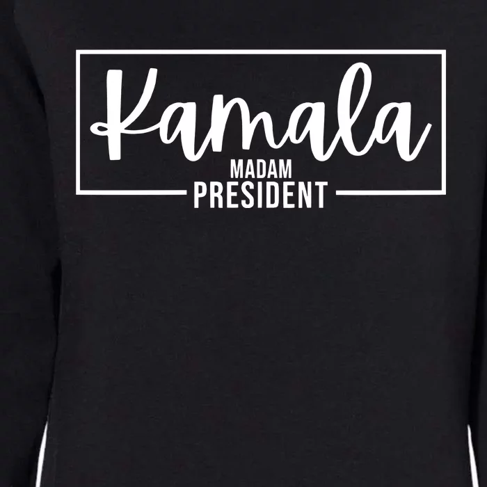 Kamala Madam President Womens California Wash Sweatshirt