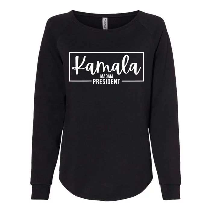 Kamala Madam President Womens California Wash Sweatshirt