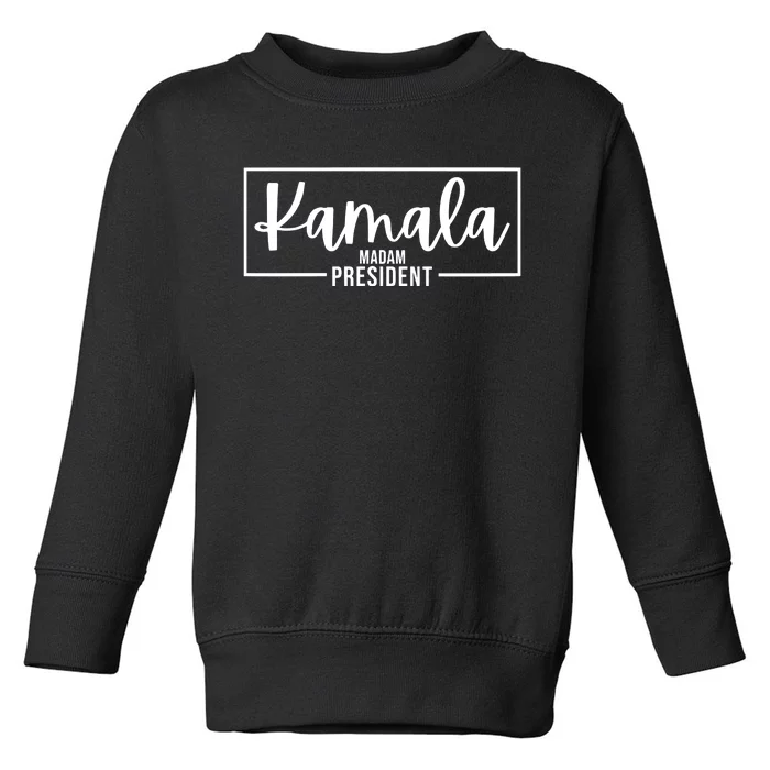 Kamala Madam President Toddler Sweatshirt