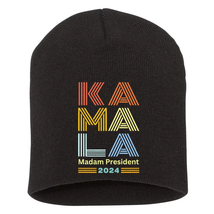 Kamala Madam President 2024 Short Acrylic Beanie