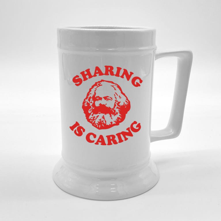 Karl Marx Quote Sharing Is Caring Beer Stein