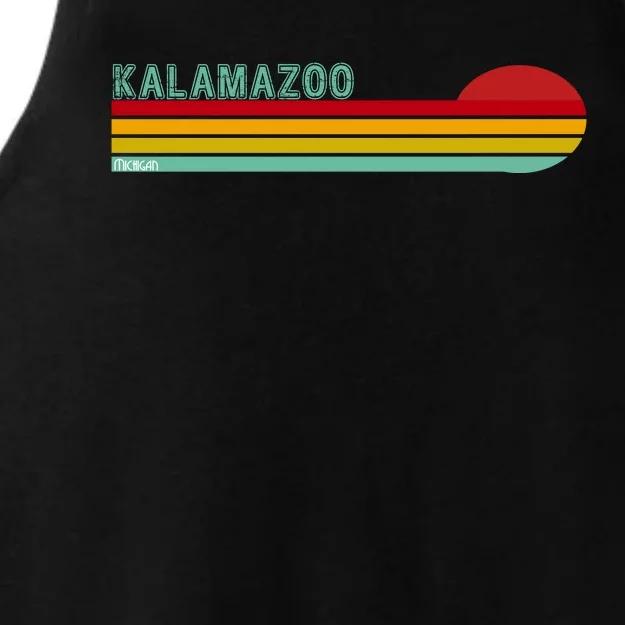 Kalamazoo Michigan Retro Ladies Tri-Blend Wicking Tank