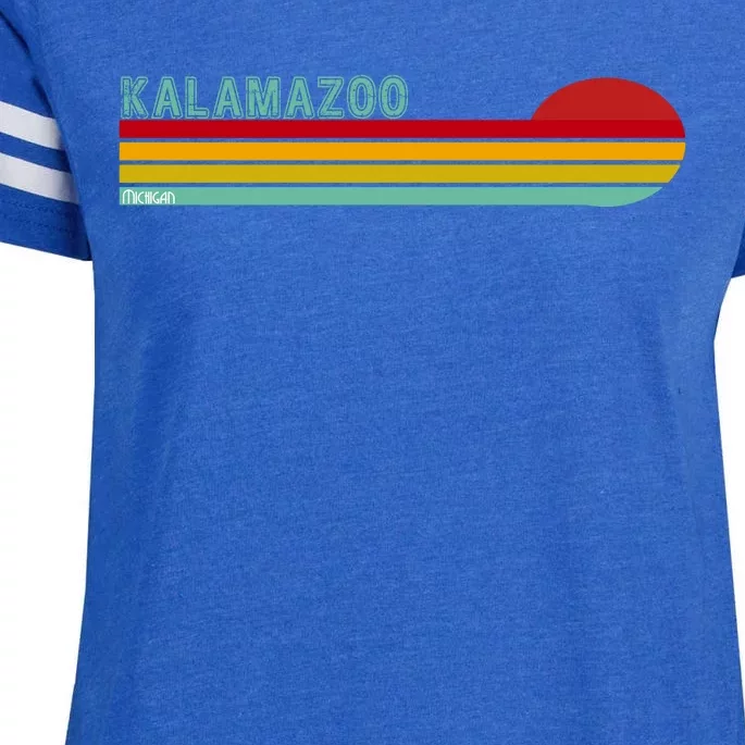 Kalamazoo Michigan Retro Enza Ladies Jersey Football T-Shirt