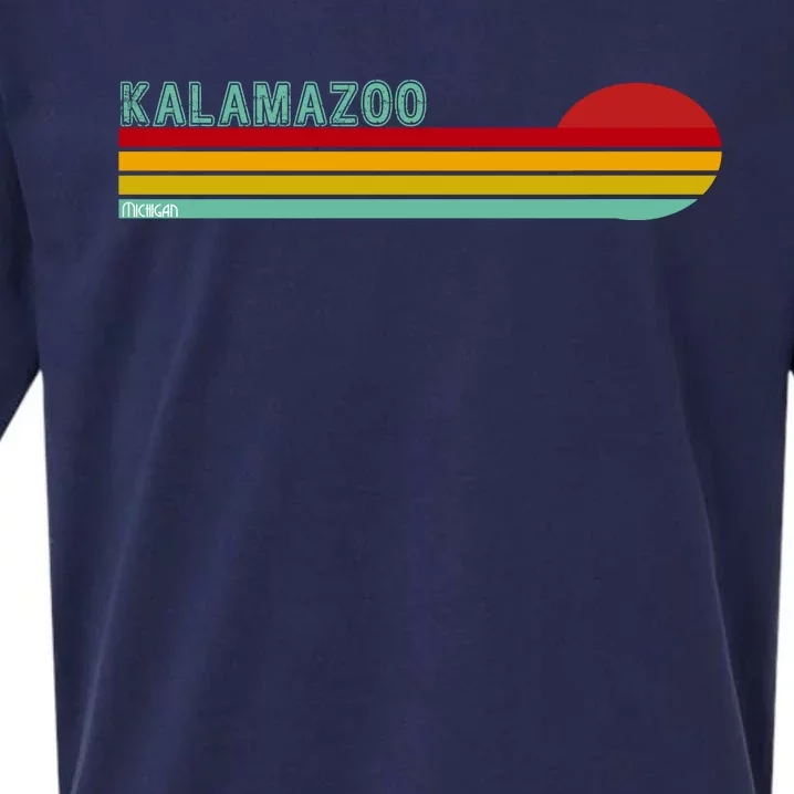 Kalamazoo Michigan Retro Sueded Cloud Jersey T-Shirt