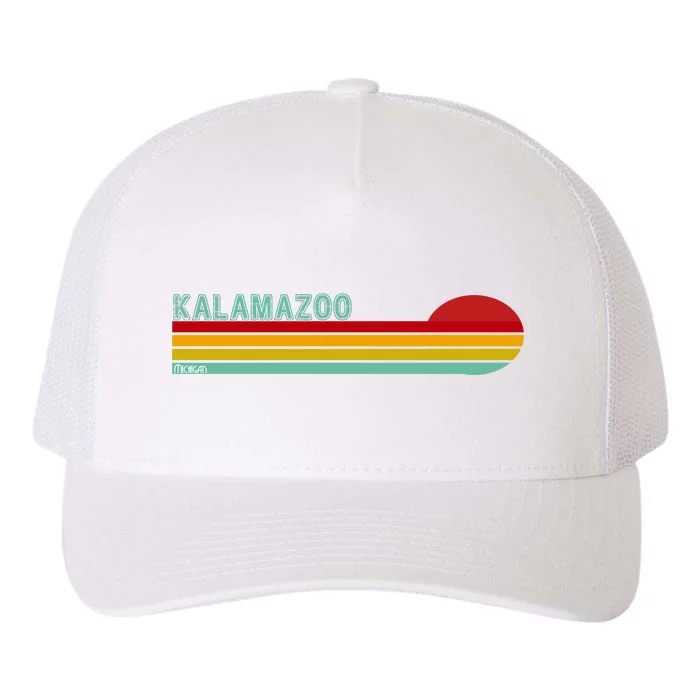 Kalamazoo Michigan Retro Yupoong Adult 5-Panel Trucker Hat