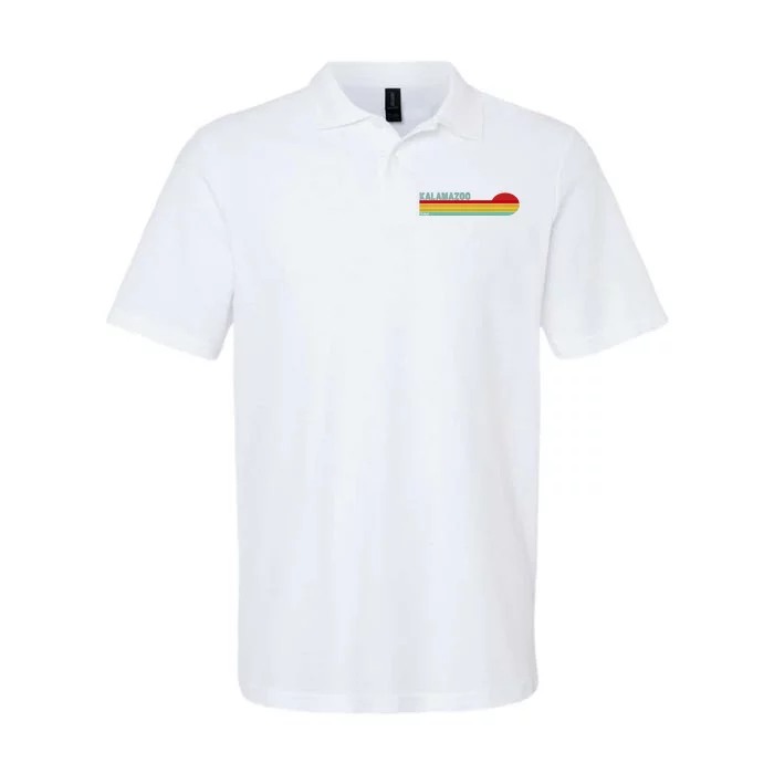 Kalamazoo Michigan Retro Softstyle Adult Sport Polo