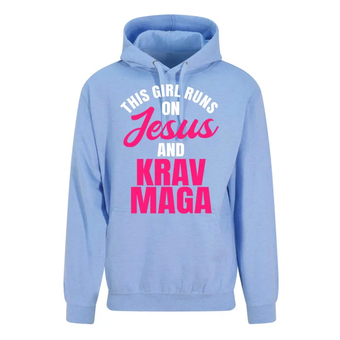 Krav Maga Run On Jesus MMA Self Defense Contact Combat Unisex Surf Hoodie