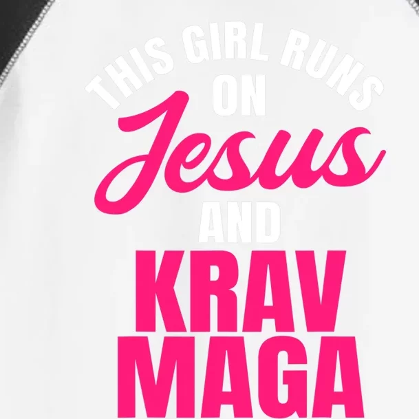 Krav Maga Run On Jesus MMA Self Defense Contact Combat Toddler Fine Jersey T-Shirt