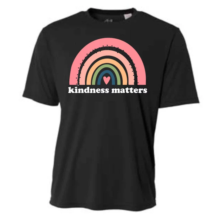 Kindness Matters Rainbow Heart Cooling Performance Crew T-Shirt