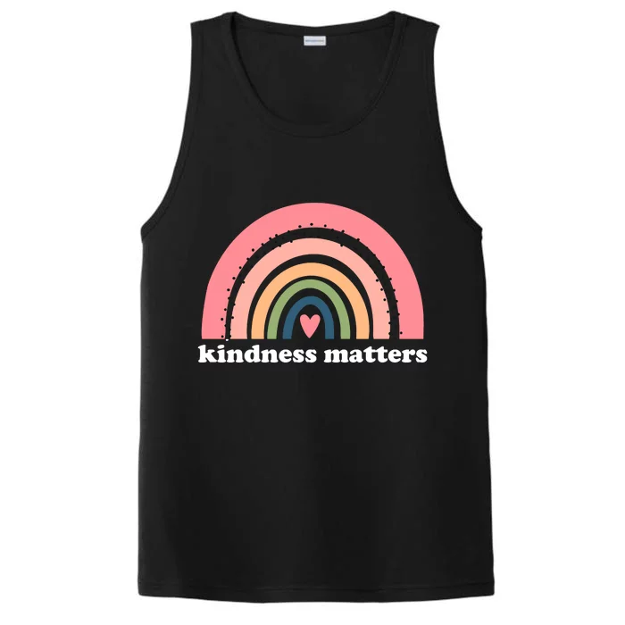 Kindness Matters Rainbow Heart Performance Tank