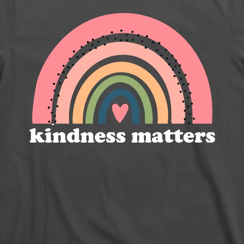 Kindness Matters Rainbow Heart T-Shirt