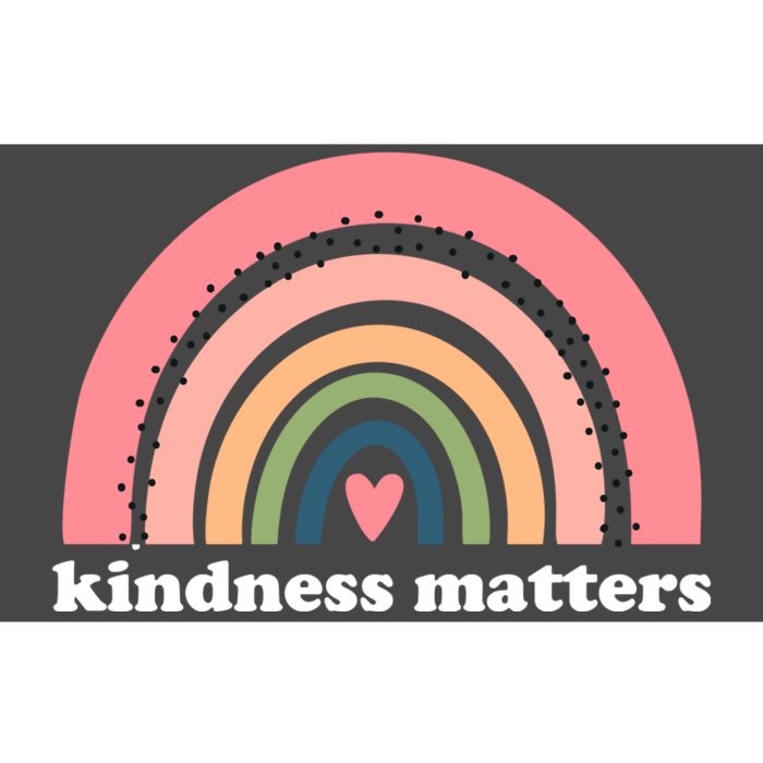 Kindness Matters Rainbow Heart Bumper Sticker