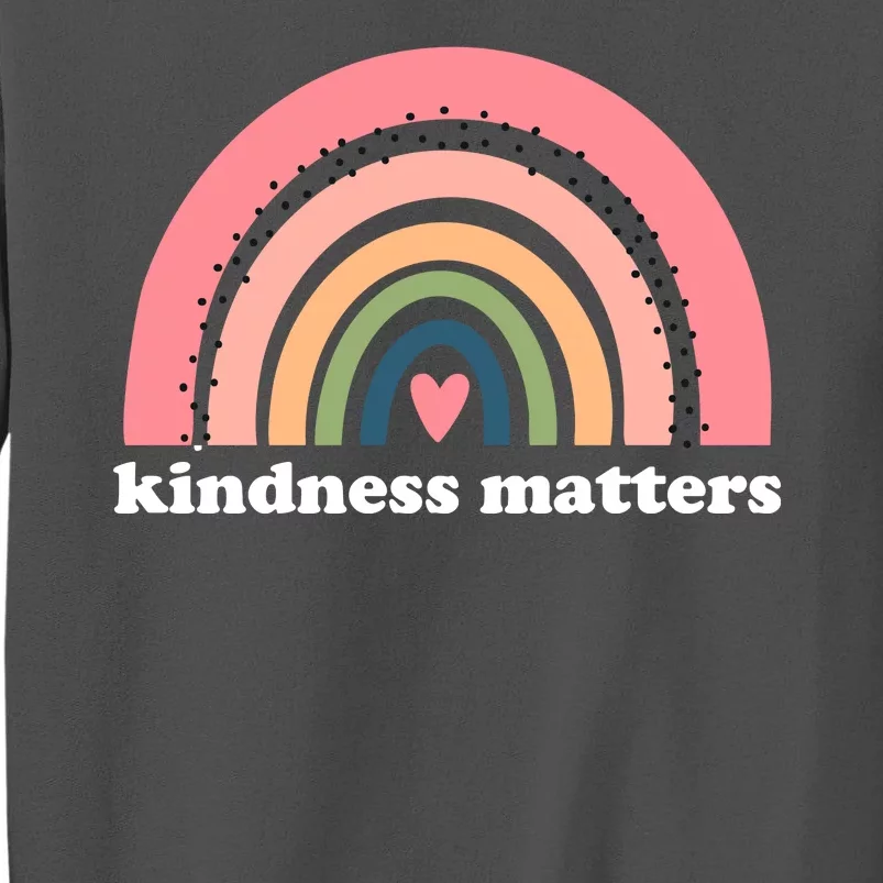 Kindness Matters Rainbow Heart Tall Sweatshirt