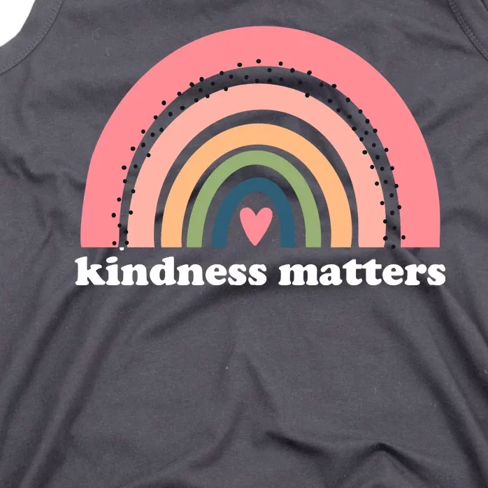 Kindness Matters Rainbow Heart Tank Top