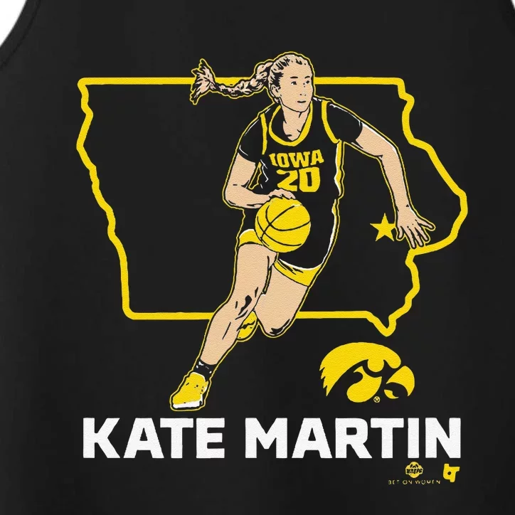 Kate Martin State Star Iowa Basketball Performance Tank