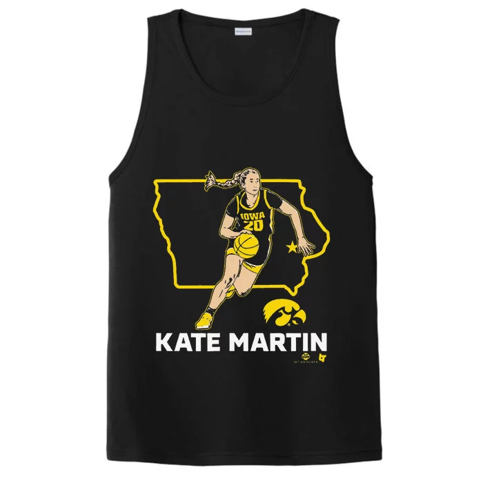 Kate Martin State Star Iowa Basketball Performance Tank