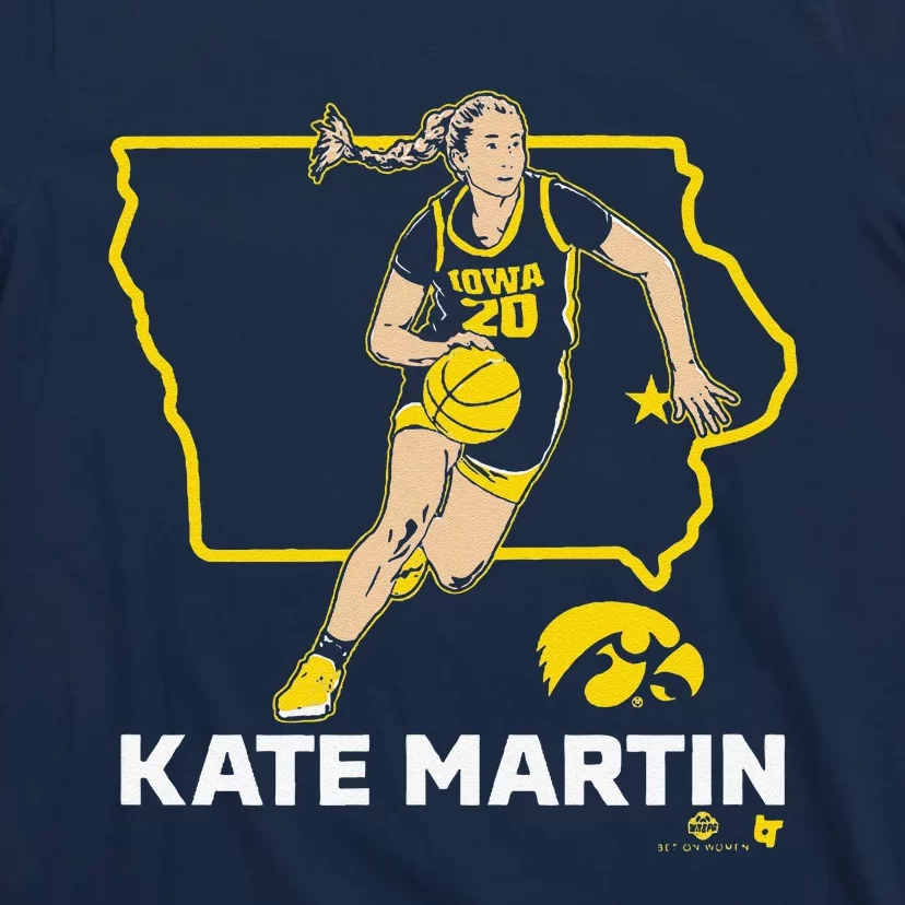 Kate Martin State Star Iowa Basketball T-Shirt