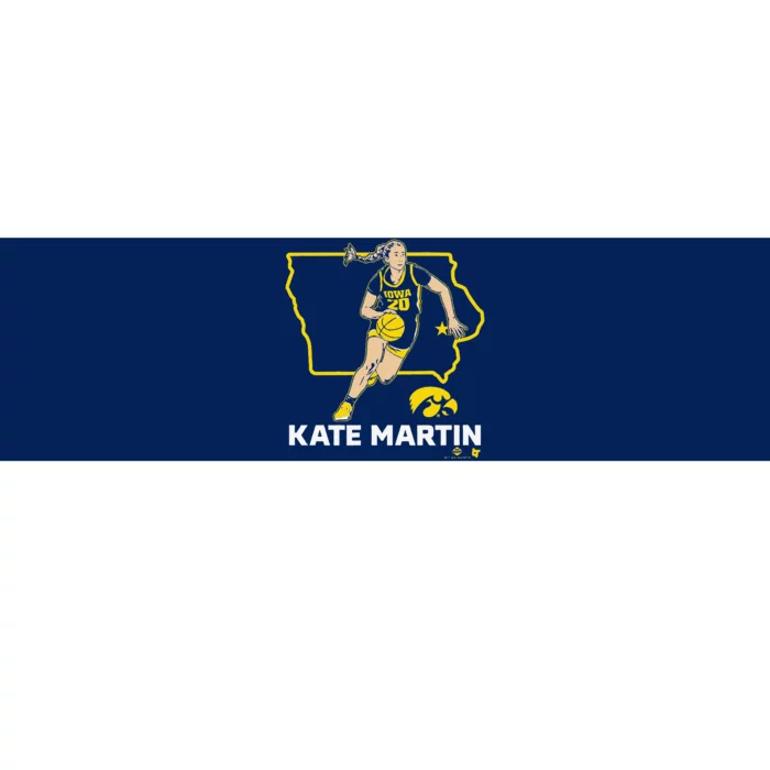 Kate Martin State Star Iowa Basketball Bumper Sticker